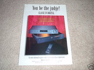 Classe DAC-1,CDP-1 Cd and DAC Ad from 1996
