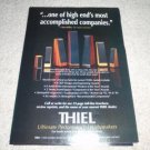 Thiel SCS2,1.5,3.6,5i,7,2.2,.5 Speaker Ad 1996