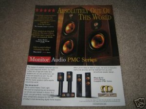 Monitor Audio PMC Series Ad from 1997 11" x13"