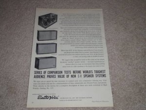 Electro-Voice Esquire 200, Regal 300, Leyton Speaker Ad