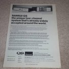Sansui QS Encoder Ad, 1975,Article, RARE AD!