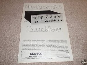 Dynaco PAT-5 Preamp Ad from 1975, RARE! Nice!
