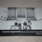 Scott Entire Line Ad, 2 pgs, Speaker, Amplifier, 1972
