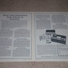 Advent 201 Cassette Ad, Dolby Unit Ad, 1971, 2 pgs