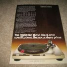 Technics SL-Q3 Turntable Ad from 1980