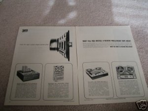 Revere-Wollensack 3M Open Reel 2 page Ad from 1964