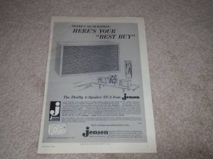 Jensen TF-3 Speaker Ad, 1960, Article, Specs