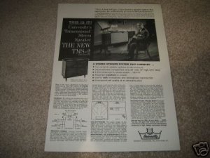 University Speaker Ad from 1959,TMS-2 Mono/Stereo Elman