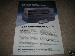 B&K Avp2000,EX4420 Amp, Pre Ad from 1994,High-End!