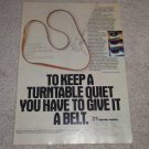 Harman Kardon T series Turntable Ad,1983,Article,Pic