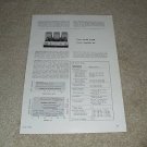 Fisher K-1000 Amplifier Review, 2 pgs, 1964, Full Test