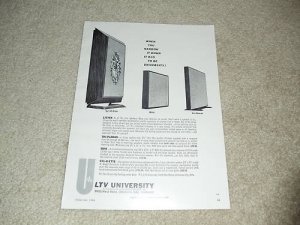 LTV University Tri-Planar, Mini, Syl-o-ette Ad, 1964