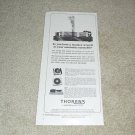 Thorens TD-224,135,124 Turntable Ad, 1964, Features