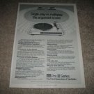 BSR Pro Series III Turntable Ad from 1980