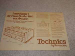 Technics Ad,1973, INTRODUCING Technics...Rare 1st Ad!