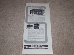Scott 121 Equalizer, Preamp Ad,210-B,214-A,220a,Article