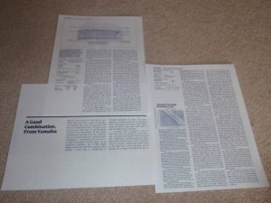 Yamaha A-1000 Amplifier Review, 1984, 3 pgs, Full Test