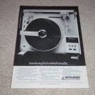 Mitsubishi LT-5V Vertical Turntable Ad,Rare one!Nice!