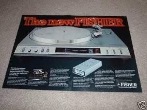 Fisher MT6360 Turntable Ad,2pgs,Beautiful!Computer!