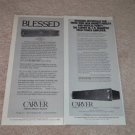Carver M-1.5t Amplifier Ads, two with reviews,specs