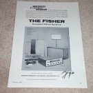 Fisher XP-1 Speaker, 300 Tube Amp,202-t,rk-1 Ad,1959
