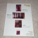 Westlake Audio SM-1,BBSM,Lc6.75 Speakers Ad, 1997, RARE