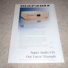 Marantz SA-1 SACD/CD Ad from 2000, beautiful!