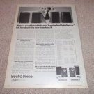 Electro-Voice Interface A,B Speaker AD from 1976, specs