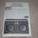 Altec 890a Bolero Speaker Ad, Very Rare! 1966, Article