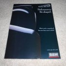 B&W Nautilus 800 Series Speaker Ad from 1998, sleek!