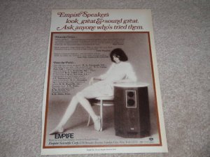 Empire Grenadier Speaker Ad, 1971, Rare Speaker Ad!