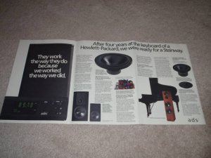 A/D/S CM7,Cm5,M12,R4 Speaker Ad,3 pgs, Articles, RARE!