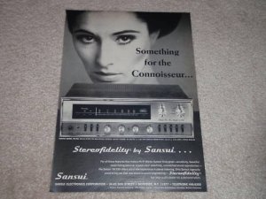 Sansui TR-700 Receiver Ad, 1968,Article,Specs, Rare Ad!
