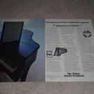 Fisher Auditorium Speaker Ad,1974,Article,Specs, RARE!