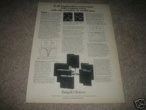 Bang & Olufsen M-70,S-60,S-45, S-30 Speaker AD fr 1976