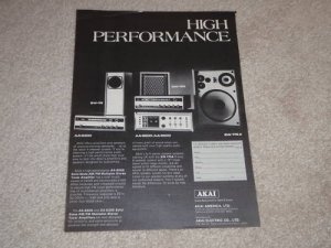 Akai AA-6300,6600,8500, SW-170a Amp, Speaker Ad, 1971