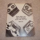 Sony 366-4,654-4,854-4,652-4 QUAD open reel Ad 1970