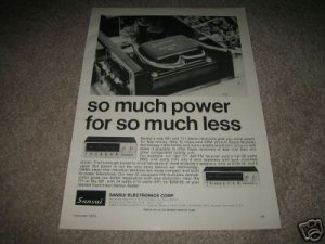 Sansui 661 and 771 Receiver AD from 1974,Rare!