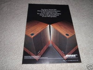 Bose 501 Speaker Ad from 1980, color, 1 page