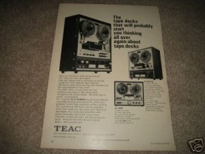Teac A-6010,A1200,A-4010S Open Reel Ad from 1968,NICE!