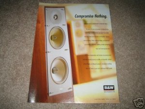 B&W Bowers and Wilkens CM Series Ad from 2001