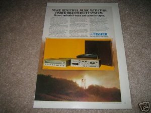 Fisher ACS1535 System AD from 1978 Cass,Turn, 8 trk
