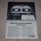TDK GX Studio Tape,LX Studio Tape, Ad,1981,Open Reel