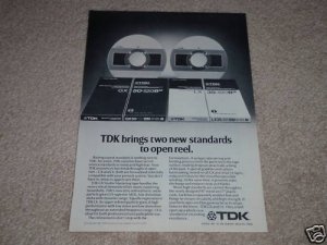 TDK GX Studio Tape,LX Studio Tape, Ad,1981,Open Reel