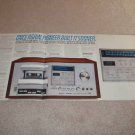 Pioneer CT-F900 Cassette Ad, 4 pgs, Articles, Specs