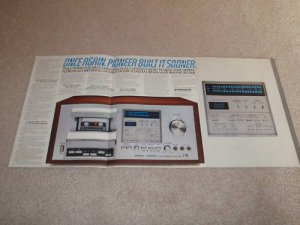 Pioneer CT-F900 Cassette Ad, 4 pgs, Articles, Specs