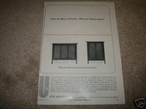 LTV University Classic Mark II, Dual 12 Ad from 1964