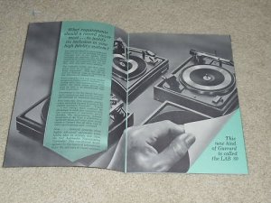 Garrard 32 pg Booklet,Lab 80,A70,AT60,50,Articles,Specs
