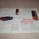 McIntosh XR-240 Speaker,MAC4300v Receiver Ad from 1991