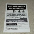McIntosh MR 67 Tuner Ad, 1964, Article, Rare! #2
